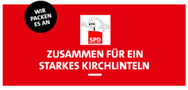 Logo der SPD Kirchlinteln mit dem Text "Zusammen für ein starkes Kirchlinteln"